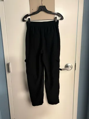 A New Day Women's Black Pants Elastic Waist Pocket Solid Regular Fit Small thumbnail 4