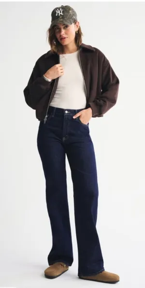 Abercrombie High-Rise Relaxed 90s Jeans thumbnail 1