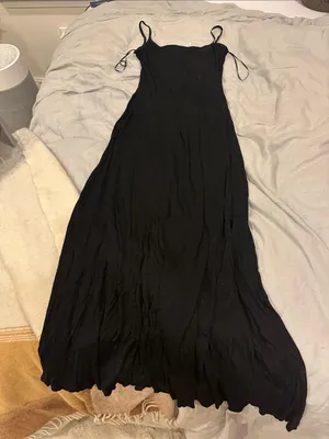 Zara black maxi dress thumbnail 1