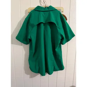 Magellan Outdoors Fish Gear Womens Medium Green Short Sleeve Fishing Shirt Vent thumbnail 4