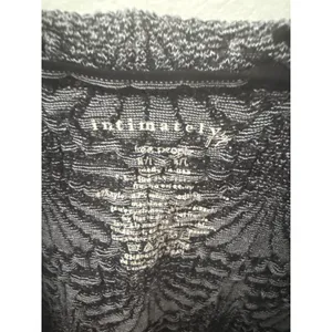 Intimately Free People Textured Fan Knit Tank Top Charcoal Grey Square Neck M/L‎ thumbnail 3