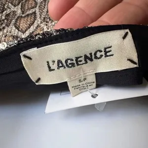 L’AGENCE Metallic Snakeskin Print Camisole Tank Top Size S NWT thumbnail 5