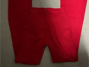 REVICE Red Velvet Flared High-Rise Pants thumbnail 2