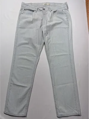 Levi’s Light Blue Pinstripe Boyfriend Jeans Size 30 - Comfy thumbnail 1