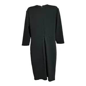 Black Cocktail Dress Satin Bow Waist Lace Inset 3/4‎ Sleeve Elegant Evening thumbnail 5