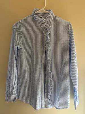 Button up Blue thumbnail 1