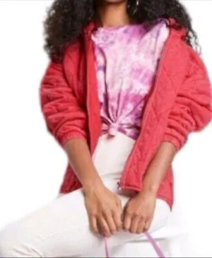 Wild Fable Coral Quilted Jacket Size M Like New thumbnail 4