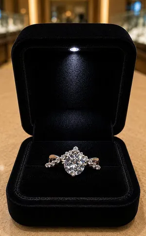 Shiny Round Cubic Zirconia in a V Setting size 6 thumbnail 1