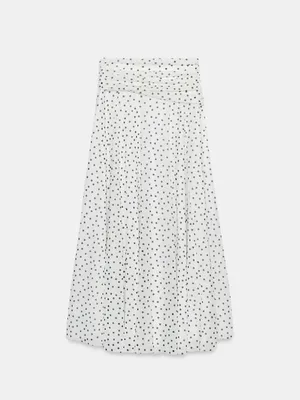 Nwt Zara Long Polka Dot Skirt Size S thumbnail 7