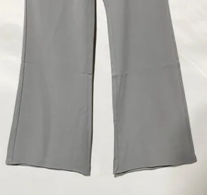 New Flare Leg Elastic Waist Trousers Victoria Pant Grey Size Medium thumbnail 8