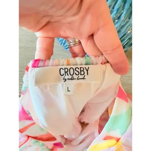 Crosby by Mollie Burch Babydoll Dress Womens Multicolor Large thumbnail 4