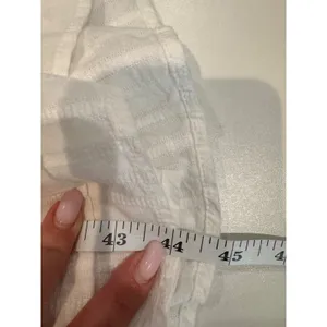 Anthropologie Love‎ The Label White Fairy Lace Tiered Ruffle Midi Dress Size M thumbnail 10