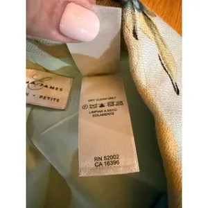 Emma‎ James Blazer Jacket Womens Petite 14 Floral Beige 3/4 Sleeve Lined thumbnail 6