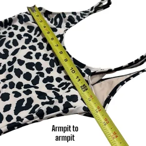 NEW Dixperfect Malibu Retro 80/90s High Cut Low Back Leopard One Piece Size‎ S thumbnail 12