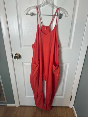 Free People Hot Shot Onesie in Orange S thumbnail 2