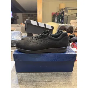 SAS Free Time Walking Shoe Black Suede Size 10 N Lace Up Tennis Sneaker thumbnail 2