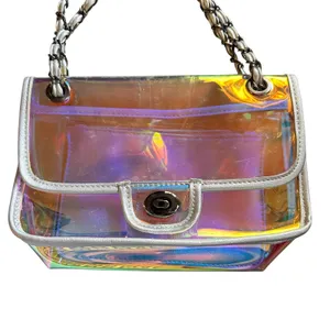 AQUA PVC‎ Clear Rainbow Shoulder Bag thumbnail 3