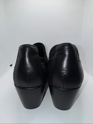 Clarks Emily Step Loafer Bootie Shoes Black Leather Women’s 9 thumbnail 6
