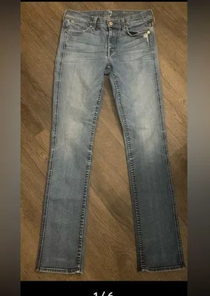 7 For All Mankind denim straight leg jean. Size 28” thumbnail 1