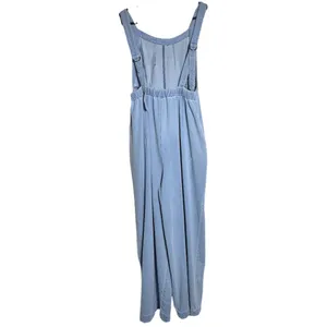 NWOT EXLURA Women’s Loose Fit Wide Leg Denim Overalls –‎ Medium thumbnail 7