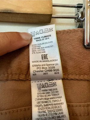 Marks & Spencer Collection Corduroy Straight Leg Pants Golden Tan US 8 thumbnail 12