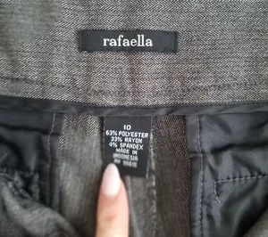 Rafaella Wide Leg Classic Fit Trouser Dress Pants thumbnail 3