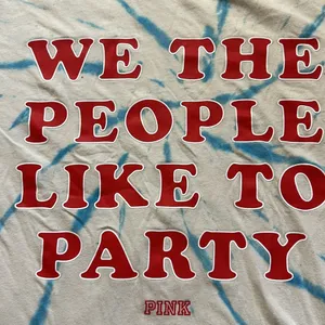 Vs Pink Fourth Of July Party Patriotic Tee Red White Blue thumbnail 3