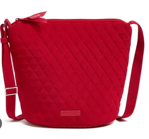 Vera‎ Bradley Red Quilted Crossbody Bag thumbnail 1