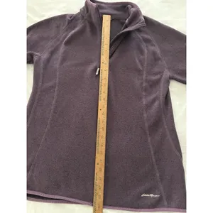 Eddie Bauer Dusty Purple Fleece 1/4 Zip Pullover Jacket Women’s Size XL thumbnail 8
