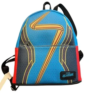 Marvel Ms. Marvel Funko Mini‎ Backpack Blue Geometric Design Collector's Edition thumbnail 1