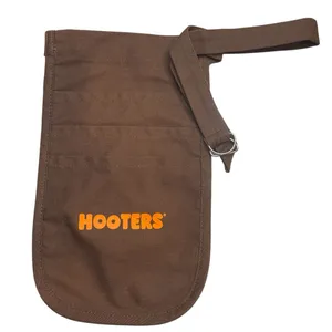 Hooters Brown Orange Uniform Money Pouch EUC thumbnail 1