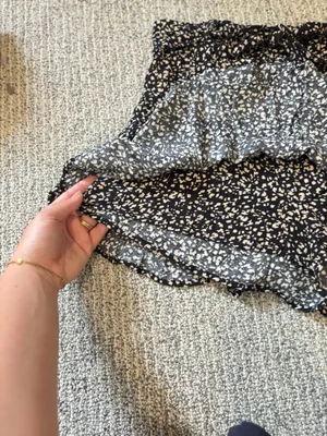 Kirious Black & Cream Printed Skirt thumbnail 3