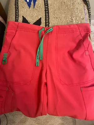 NWOT  Pink Scrub Bottoms thumbnail 3