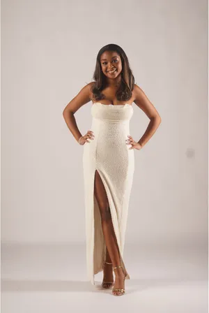 Oh Polly Embellished Dress Maxi Cowl Neck thumbnail 2