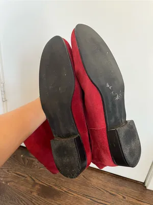 St. John's Bay Red Leather Suede Slouch Boots Women’s 11 boho western thumbnail 10
