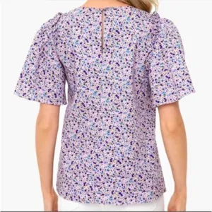 TUCKERNUCK pomander place mollie floral puff flutter sleeve cotton spring blouse thumbnail 4
