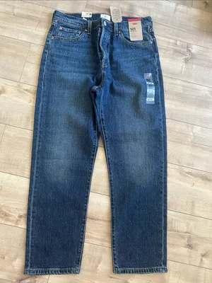 NWT Levi’s Premium 501 Original Crop Jeans Straight Leg Button Fly Sz W29 L26 thumbnail 10