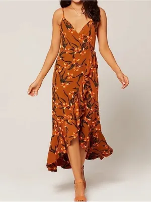 L*Space NWT Floral Wrap Maxi Dress thumbnail 2