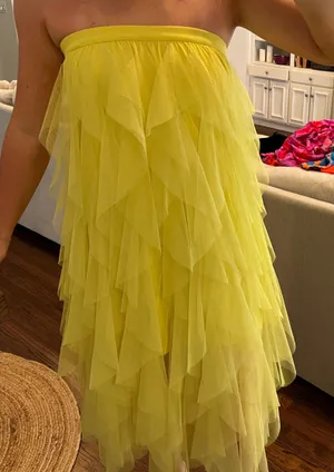 Strut & Bolt Yellow Chiffon Dress/Skirt thumbnail 2