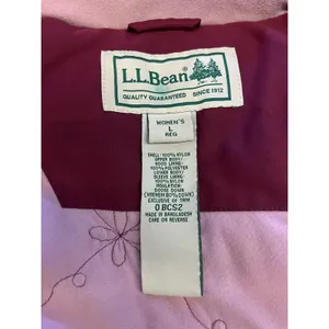 L.L.Bean Goosedown Coat Womens Large Purple Hooded Gore-Tex Down Parka Faux Fur thumbnail 14