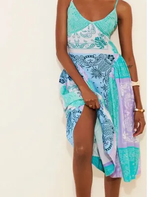 NWOT Free People Wish You Would Midi Dress thumbnail 3