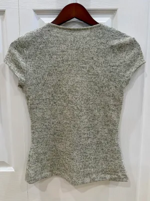 ZARA Grey Short Sleeve Top thumbnail 3