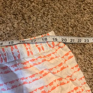 Aerie White & Coral Striped Shorts XXLTG‎ Extra Extra Large Lounge Casual thumbnail 3