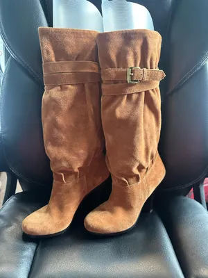 Michael Kors Michael by Kors Michael Cognac Suede Boots thumbnail 2