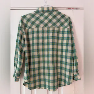 Akaiv Plaid Button Down Shirt - Green and Blue Size‎ Small EUC thumbnail 2