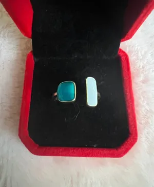 Gorgeous Golden Gemstone Adjustable Ring Size 7 thumbnail 2