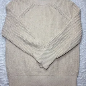 J. Crew Cream Button-Accent Sweater thumbnail 3