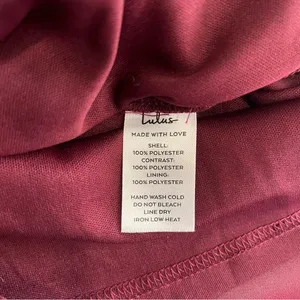 Lulus Angel in Disguise Burgundy Lace Chiffon Flare Skater Dress SMALL‎ thumbnail 11
