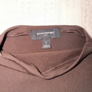Brown Cotton Tank High Neck Banana Republic thumbnail 2
