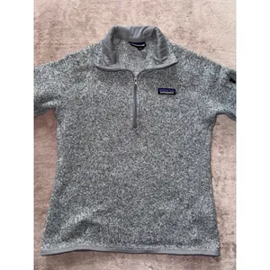 Patagonia Women's Better Sweater Gray Heather 1/4 Zip Up‎ Size Small thumbnail 3